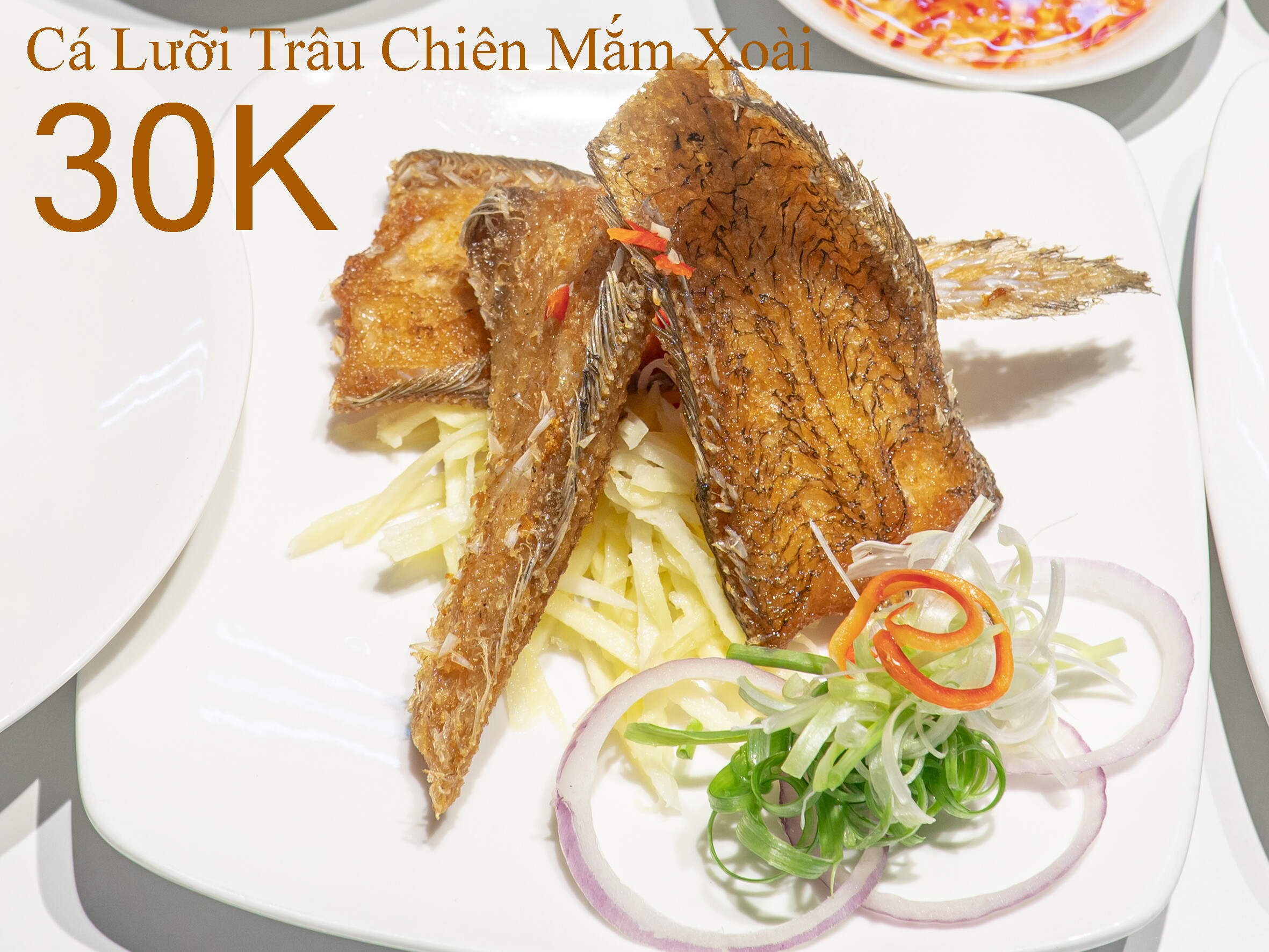 Cá Lưỡi Trâu Chiên Mắm Xoài