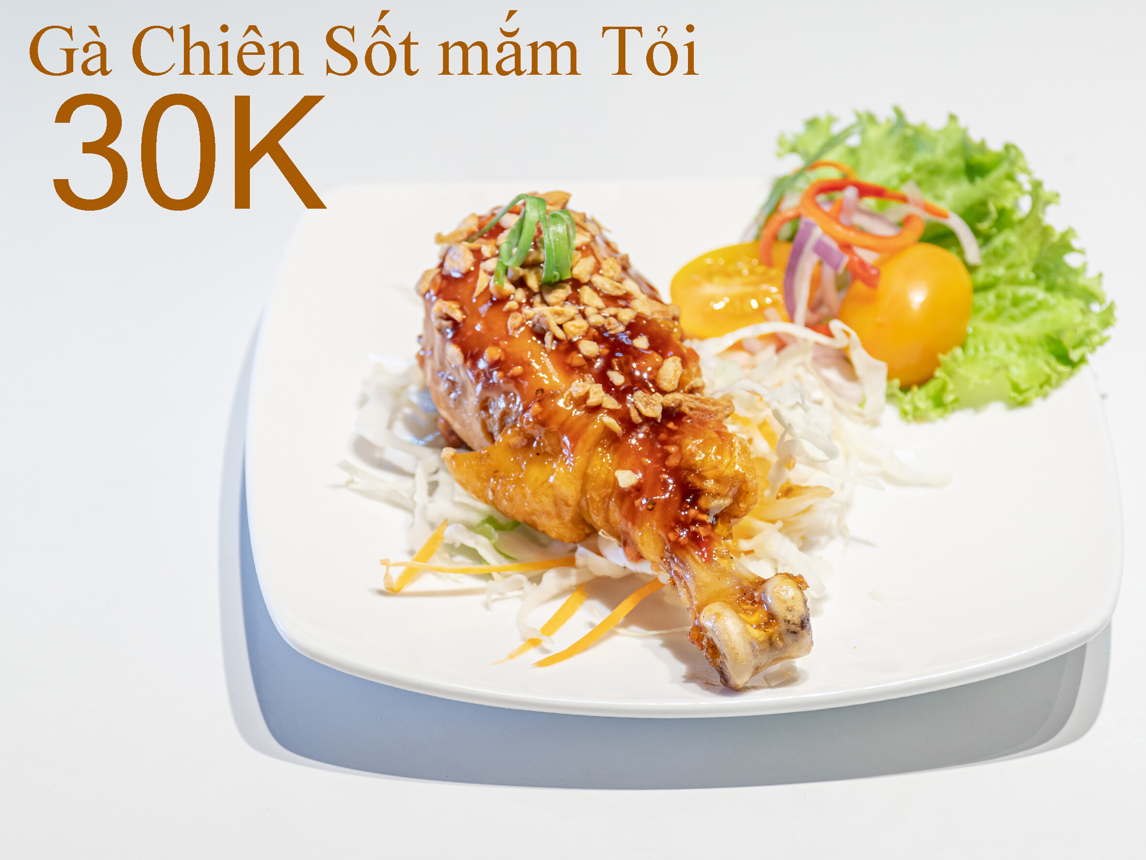 Gà Chiên Sốt Mắm Tỏi