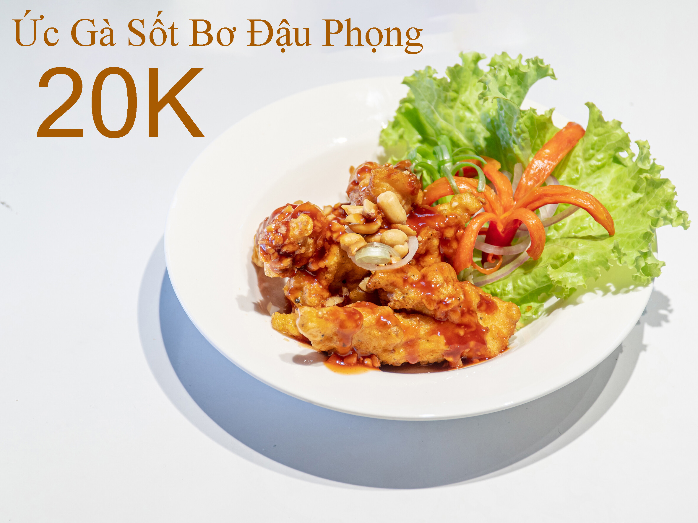Ức Gà Sốt Bơ Đậu Phộng