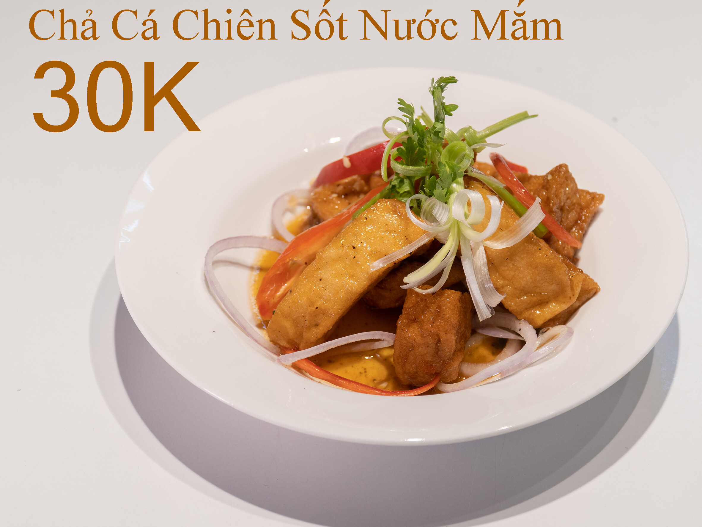 Chả Cá Chiên Sốt Nước Mắm