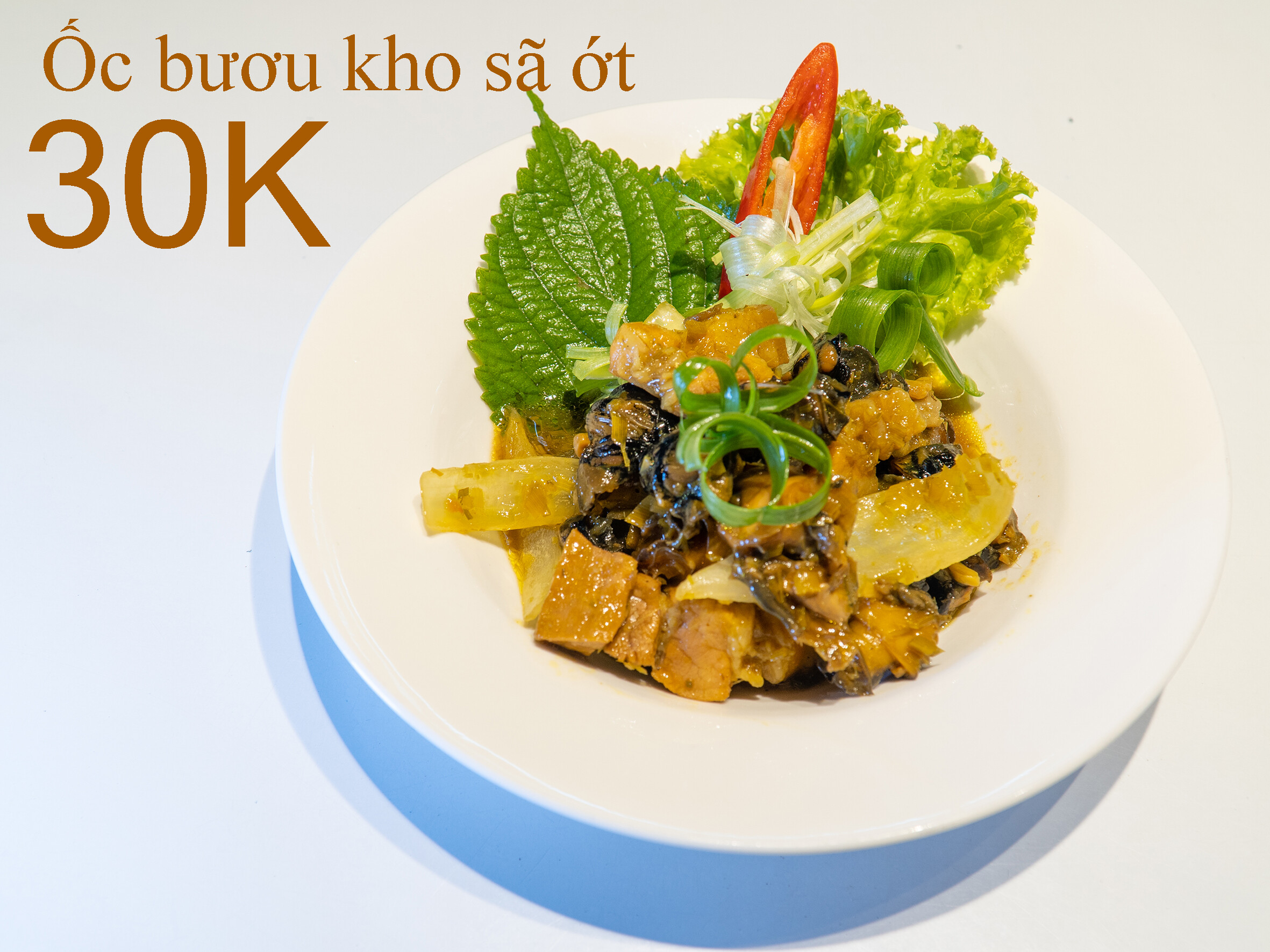 Ốc Bươu Kho Sả Ớt