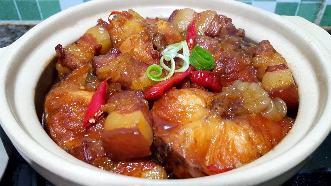 Cá lóc kho ba rọi