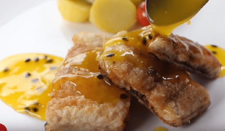 Cá Ba Sa Chiên Sốt Chanh Dây