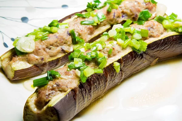 Cà Tím Nướng + Thịt Bằm