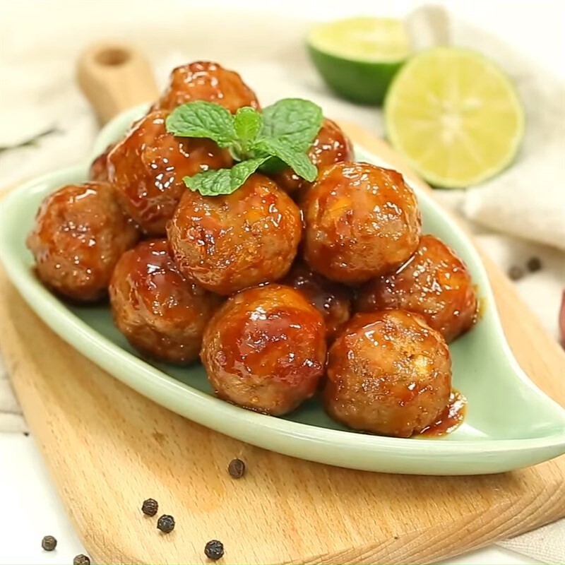 Bò Viên Sốt Mắm