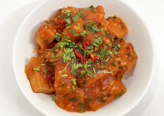Chả Cá BaSa Chiên Sốt Cà