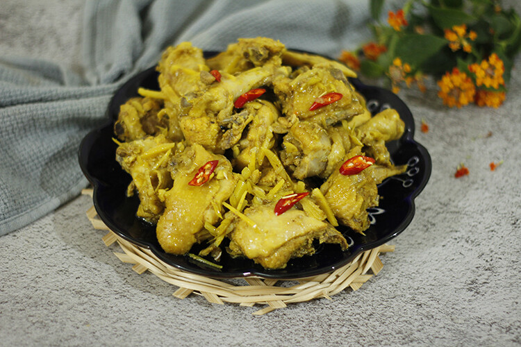 gà kho sả nghệ