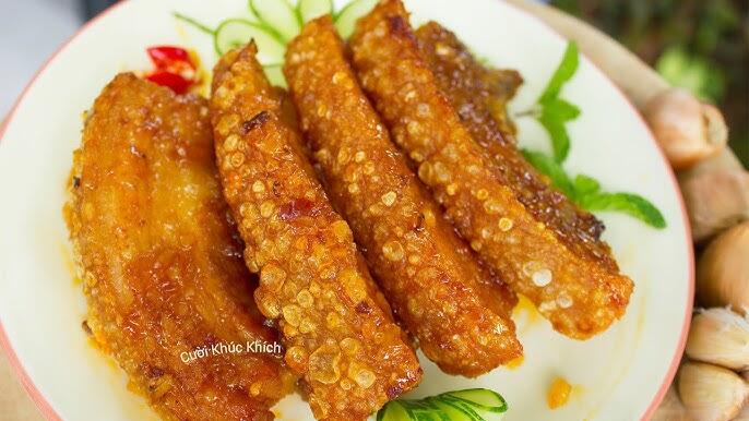 thịt ba rọi áp chảo sốt kho quẹt