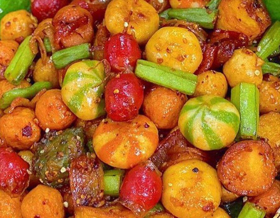 chả cá viên sốt bơ tỏi